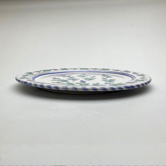 Personalised Handmade Ceramic Breakfast Plate - Fuchsia in Purple