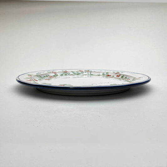 Personalised Handmade Ceramic Breakfast Plate - Pimpernel in Blue
