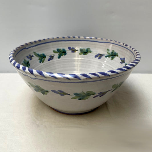 Personalised Handmade Ceramic Salad Bowl - Fuchsia in Purple