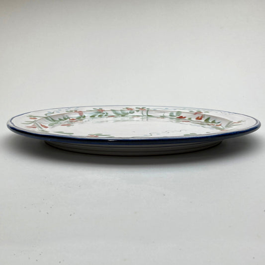 Personalised Handmade Ceramic Platter - Pimpernel in Blue