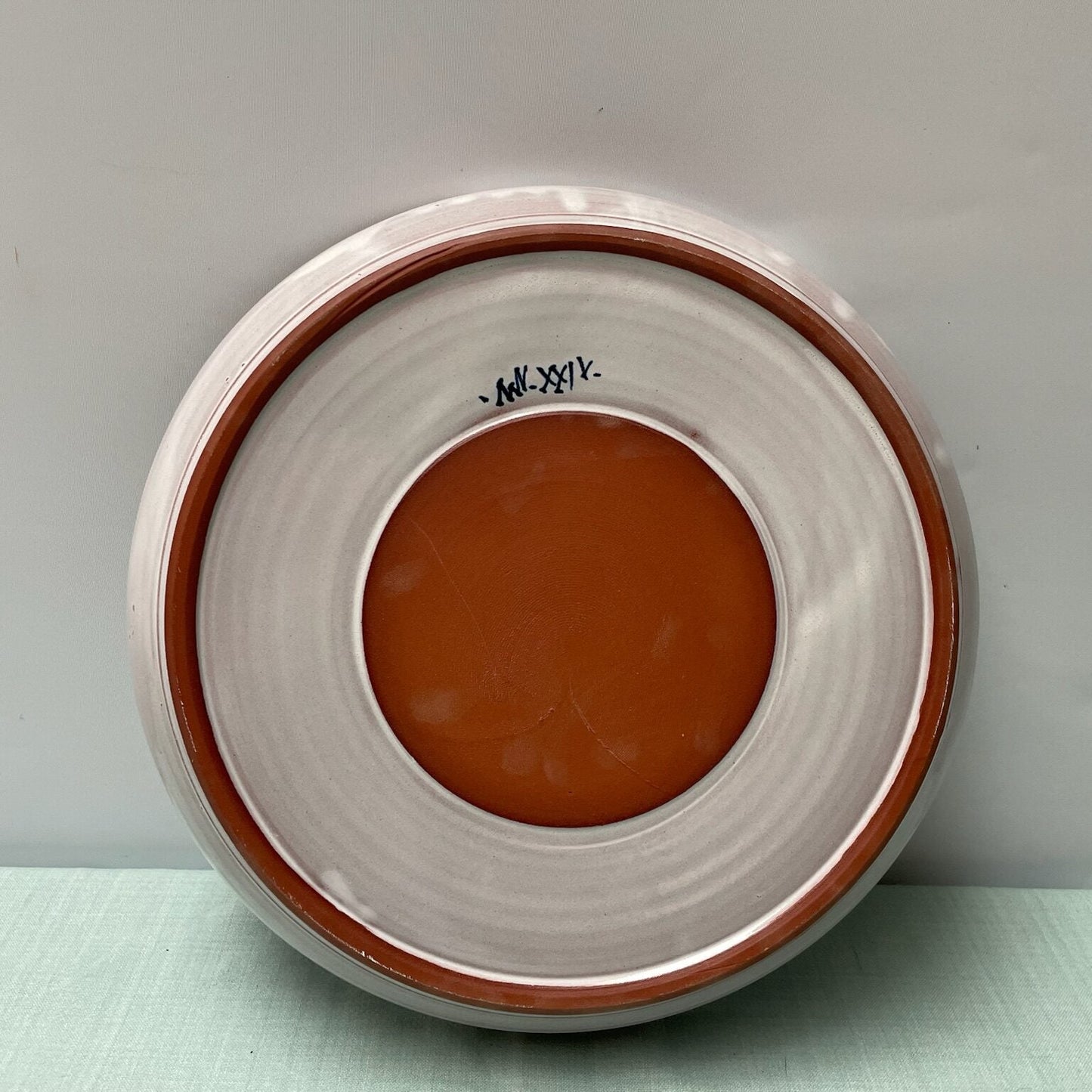 Medium Handmade Ceramic Flat Bowl – Lemons in Yellow