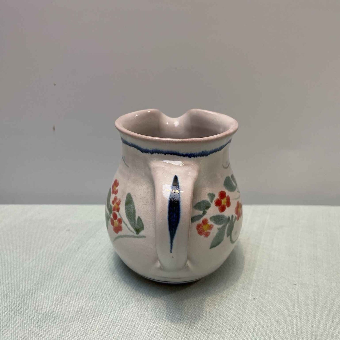 Handmade Ceramic Cream Jug – Pimpernel in Blue