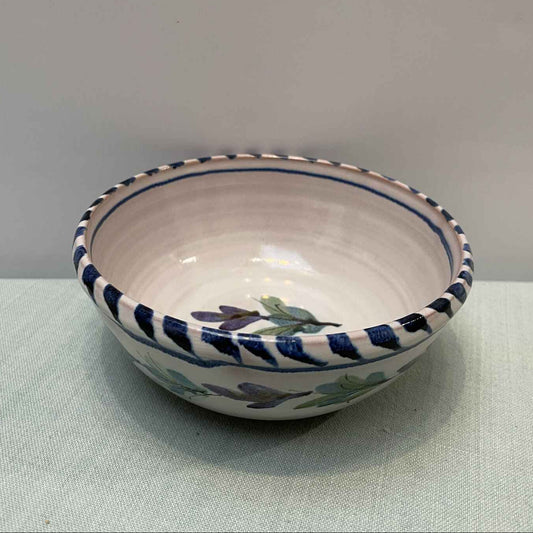 Handmade Ceramic Small Bowl – Fuchsia in Blue & Purple