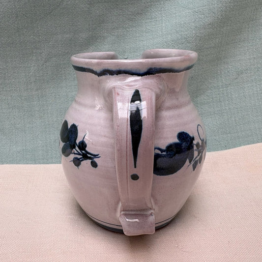 Small Handmade Ceramic Devon Jug - Italian in Blue