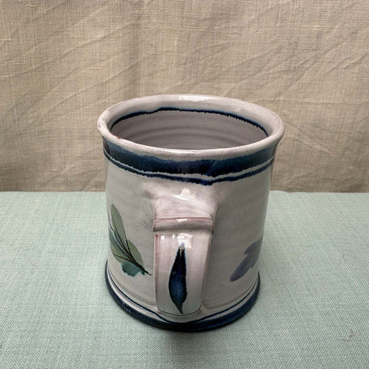 Regular Handmade Ceramic Mug - Fuchsia in Blue Purple