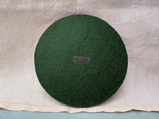 Handmade Ceramic 6" Mat - Strawberry in Lime