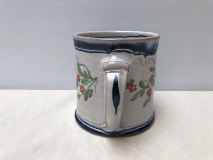 Personalised Handmade Ceramic Large Mug - Pimpernel Blue