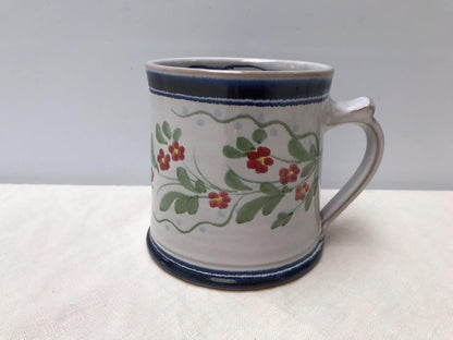Personalised Handmade Ceramic Large Mug - Pimpernel Blue