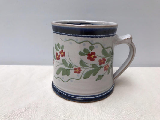 Personalised Handmade Ceramic Large Mug - Pimpernel Blue