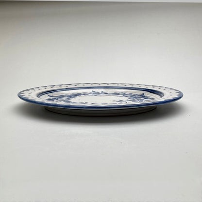 Personalised Handmade Ceramic Breakfast Plate - Cornflower in Blue