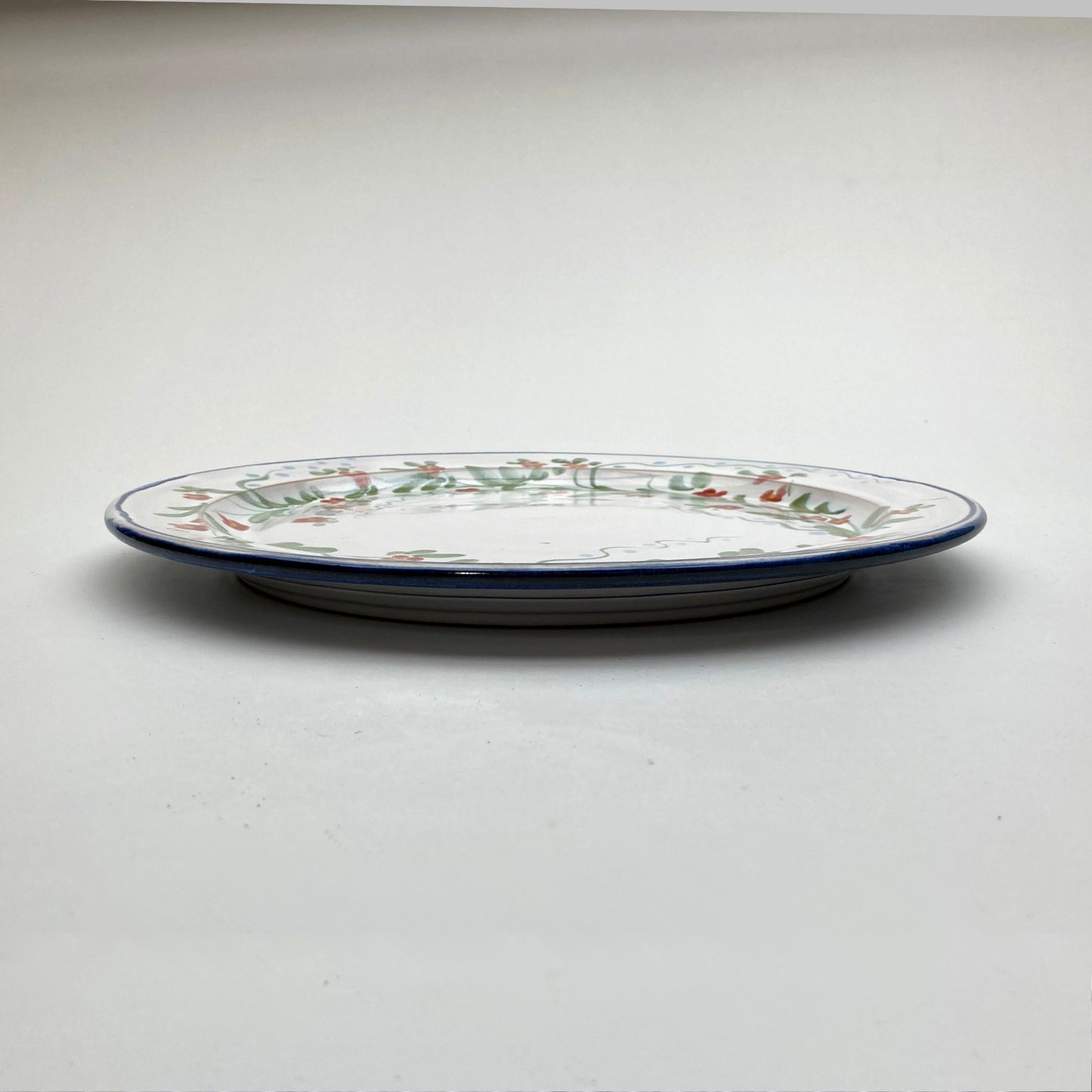 Personalised Handmade Ceramic Breakfast Plate - Pimpernel in Blue