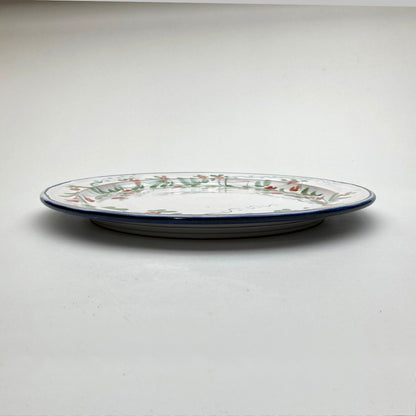 Personalised Handmade Ceramic Breakfast Plate - Pimpernel in Blue