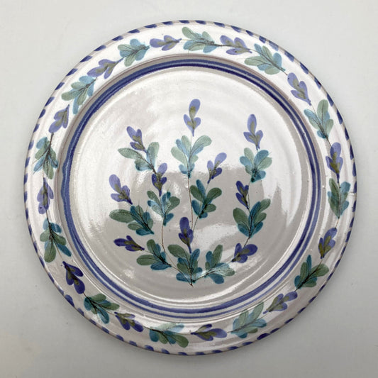 Personalised Handmade Ceramic Dinner Plate - Fuchsia in Purple