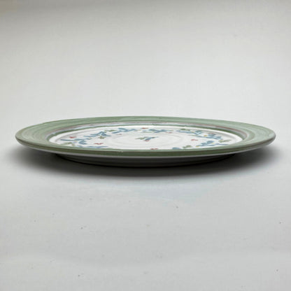 Personalised Handmade Ceramic Dinner Plate - Mistletoe in Lime & Teal