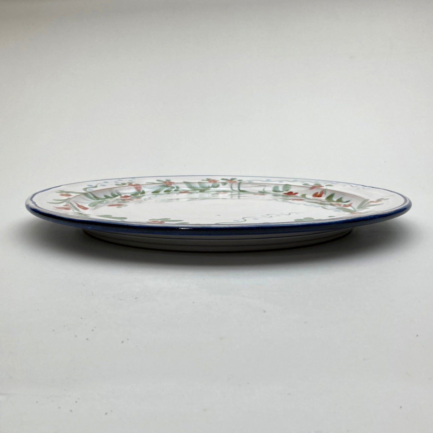 Personalised Handmade Ceramic Dinner Plate - Pimpernel in Blue