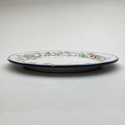 Personalised Handmade Ceramic Dinner Plate - Pimpernel in Blue