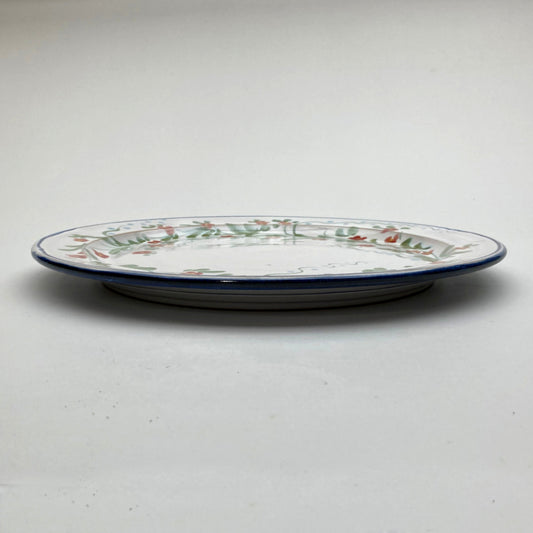 Personalised Handmade Ceramic Dinner Plate - Pimpernel in Blue
