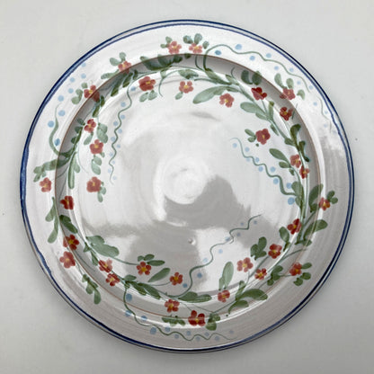 Personalised Handmade Ceramic Dinner Plate - Pimpernel in Blue