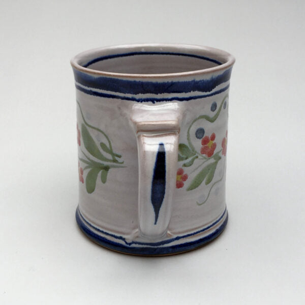Personalised Handmade Ceramic Regular Mug - Pimpernel in Blue
