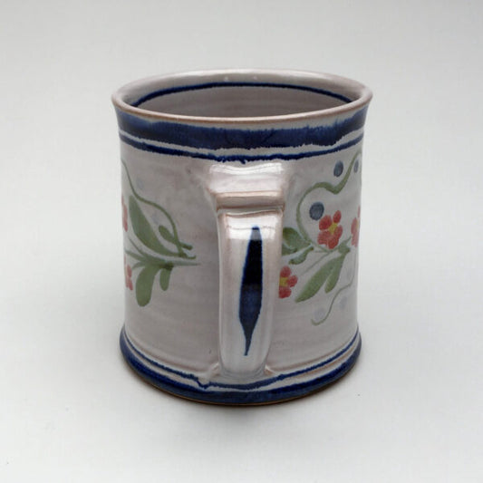 Personalised Handmade Ceramic Regular Mug - Pimpernel in Blue