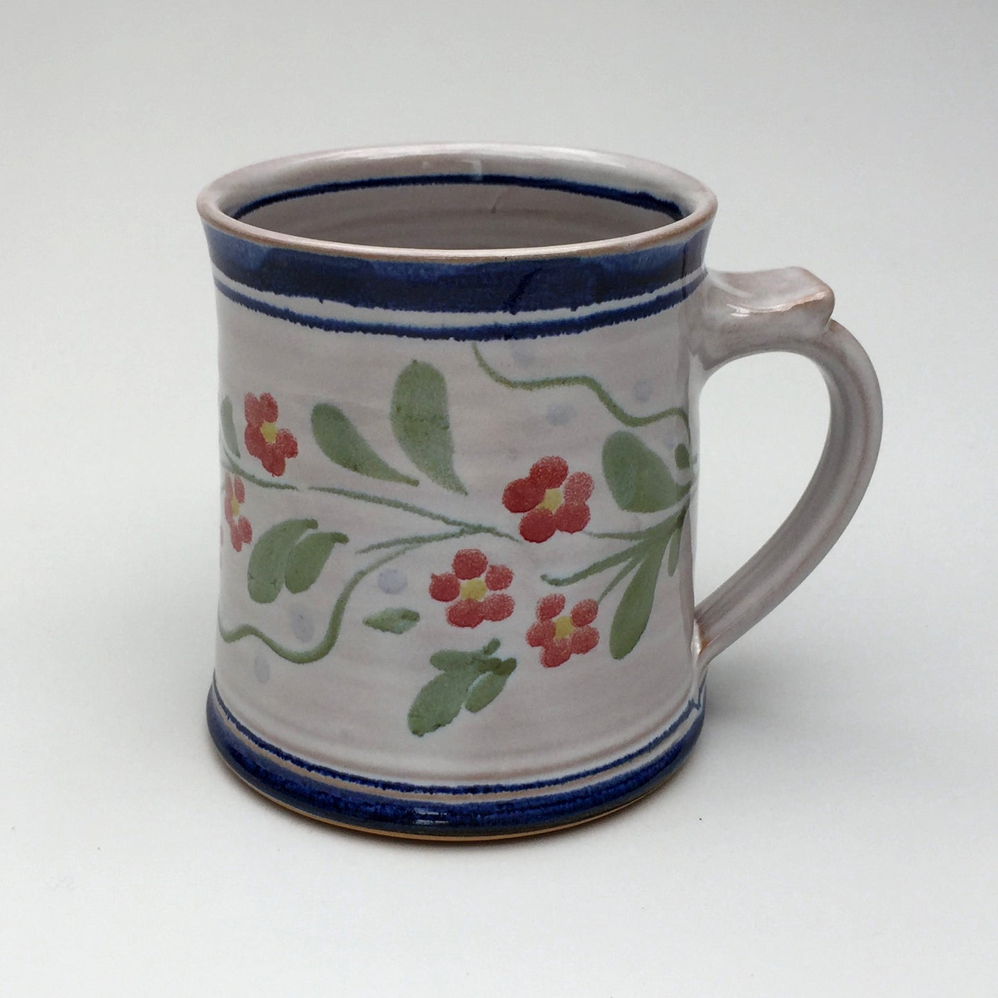 Personalised Handmade Ceramic Regular Mug - Pimpernel in Blue