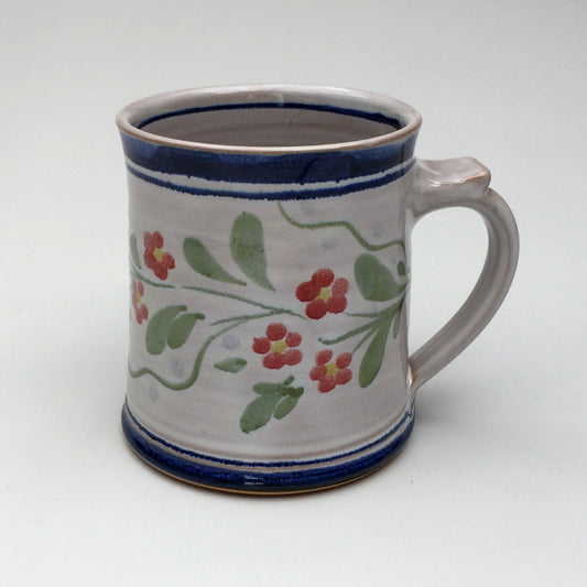 Personalised Handmade Ceramic Regular Mug - Pimpernel in Blue