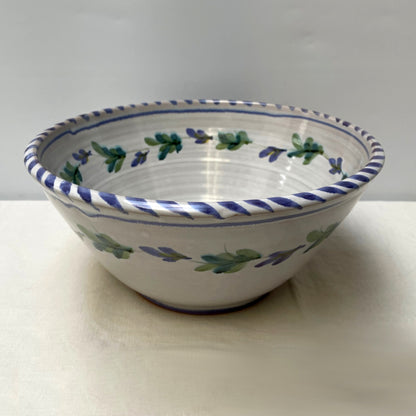Personalised Handmade Ceramic Salad Bowl - Fuchsia in Purple