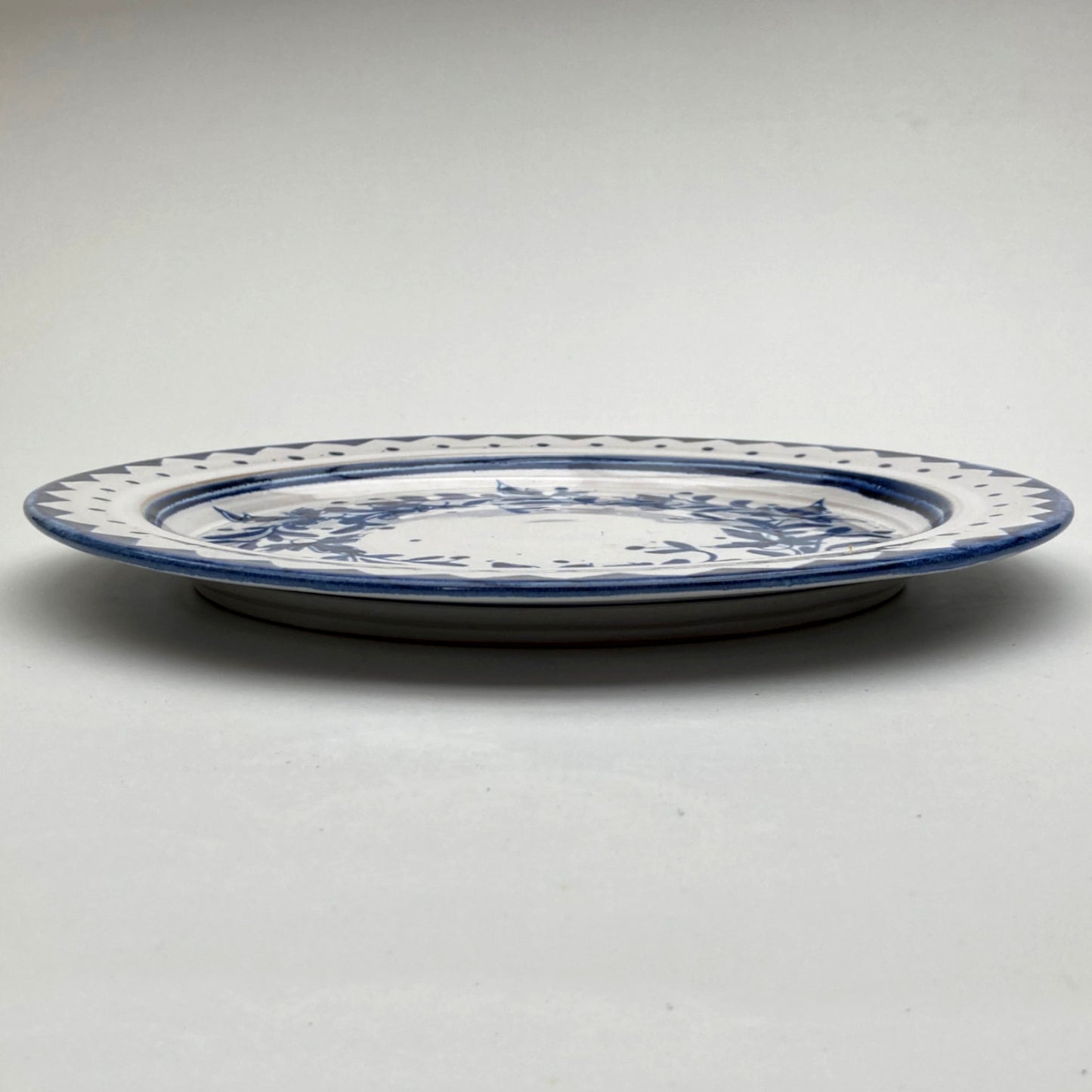 Personalised Handmade Ceramic Platter - Cornflower in Blue