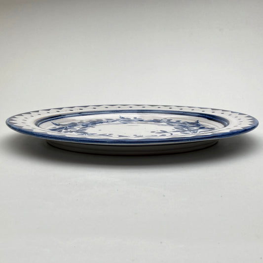 Personalised Handmade Ceramic Platter - Cornflower in Blue
