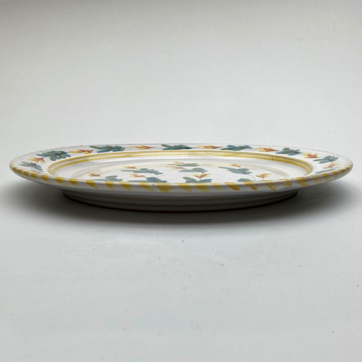 Personalised Handmade Ceramic Platter - Fuchsia in Yellow