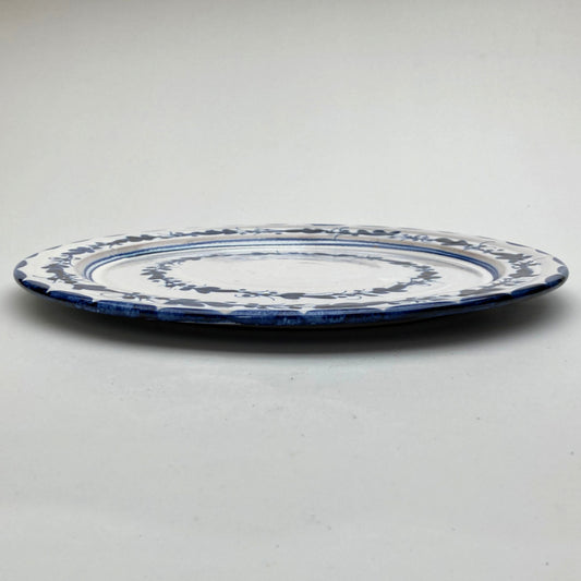 Personalised Handmade Ceramic Platter - Italian in Blue