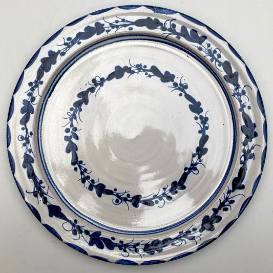 Personalised Handmade Ceramic Platter - Italian in Blue