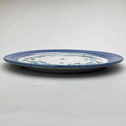 Personalised Handmade Ceramic Platter - Mistletoe in Blue & Teal