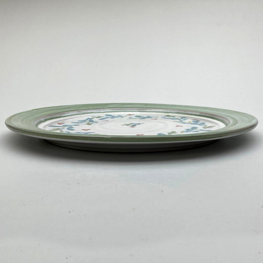Personalised Handmade Ceramic Platter - Mistletoe in Lime & Teal