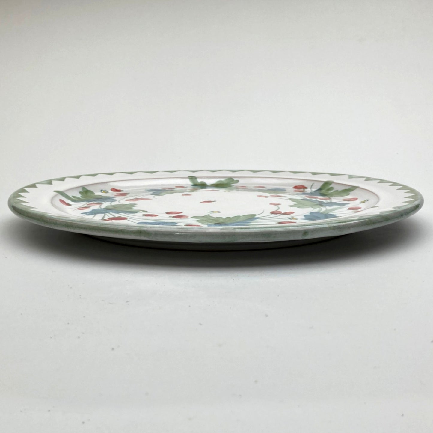 Personalised Handmade Ceramic Platter - Strawberry in Lime