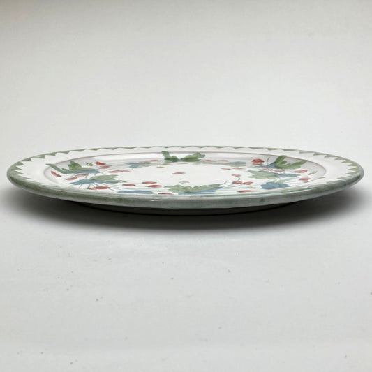 Personalised Handmade Ceramic Platter - Strawberry in Lime