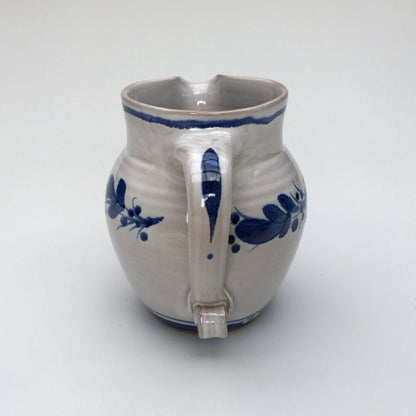 Personalised Handmade Ceramic Round Jug - Italian in Blue