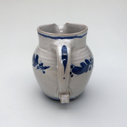 Personalised Handmade Ceramic Round Jug - Italian in Blue
