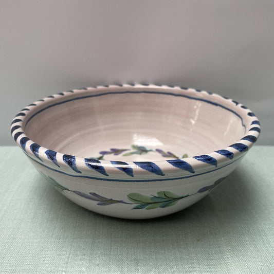 Handmade Ceramic Cereal Bowl – Fuchsia in Blue & Purple
