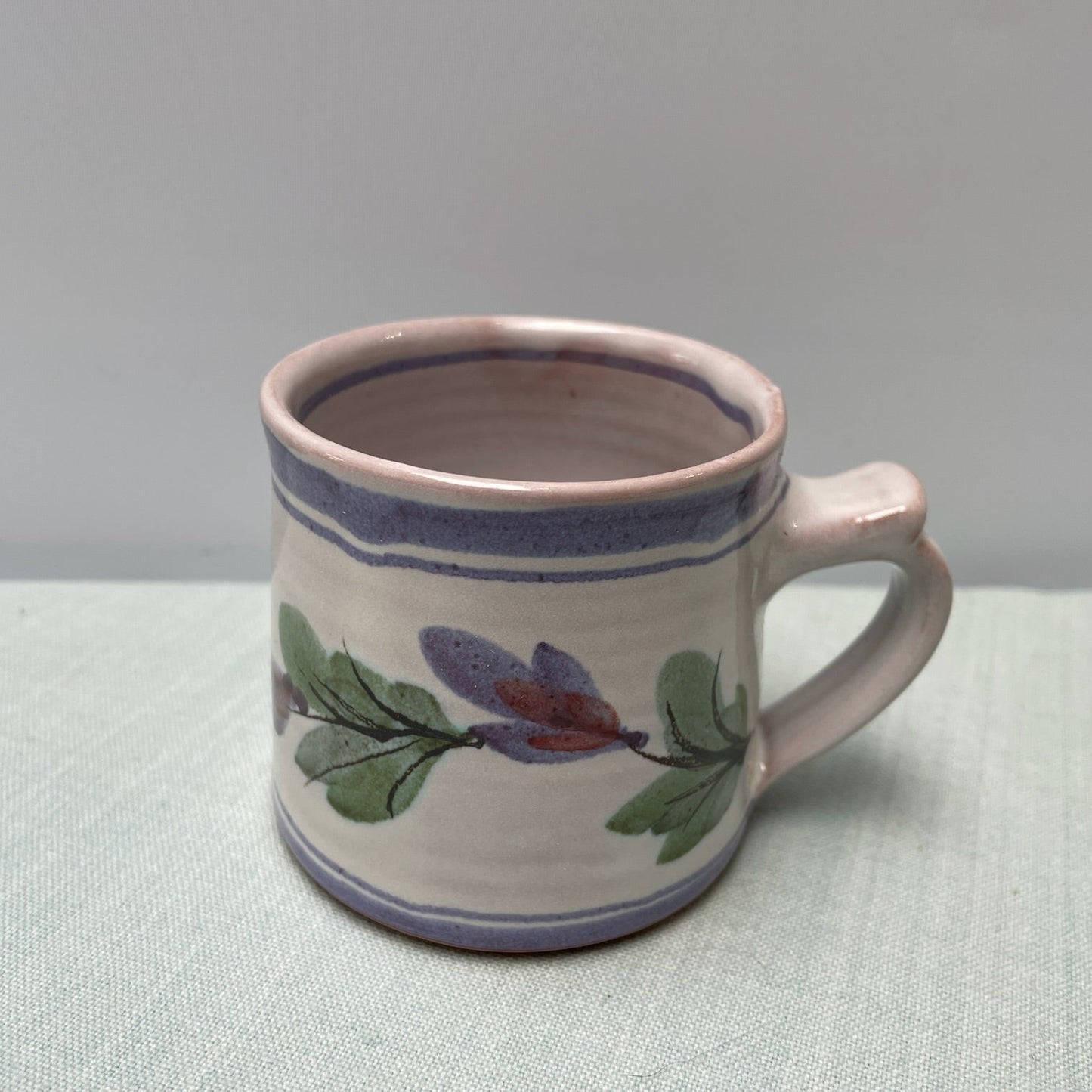 Handmade Ceramic Small Mug – Fuchsia in Purple