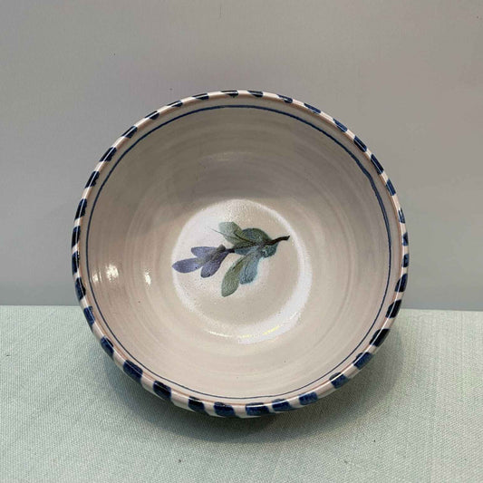 Handmade Ceramic Small Bowl – Fuchsia in Blue & Purple