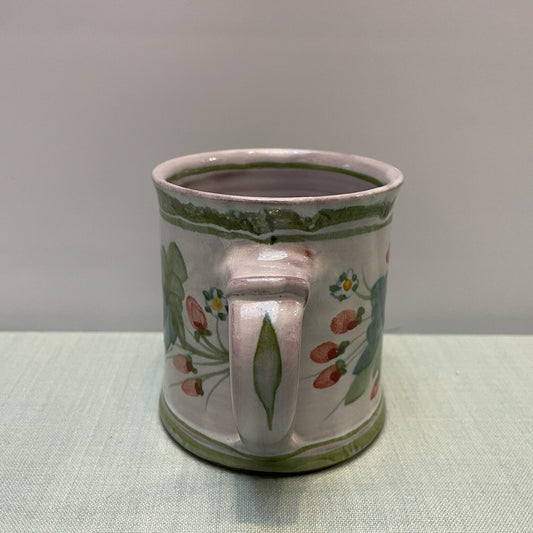 Handmade Ceramic Regular Mug – Strawberry in Lime