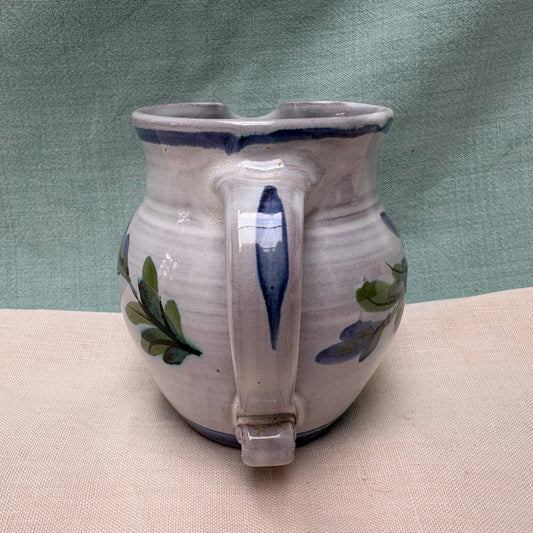 Small Handmade Ceramic Rounded Jug - Fuchsia in Purple