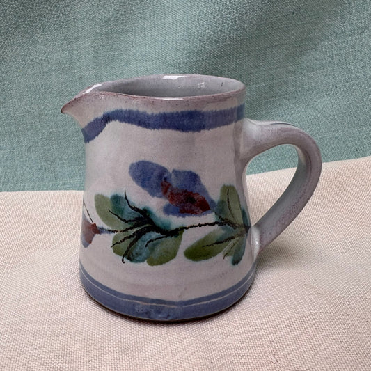 Tiny Handmade Ceramic Straight  Jug - Fuchsia in Purple