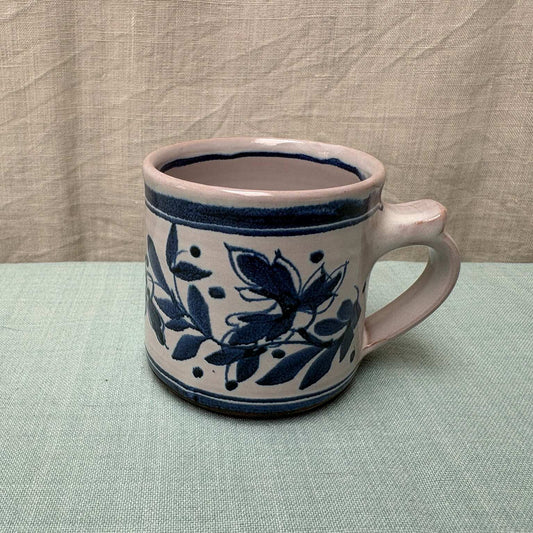 Small Handmade Ceramic Mug - Cornflower in Blue