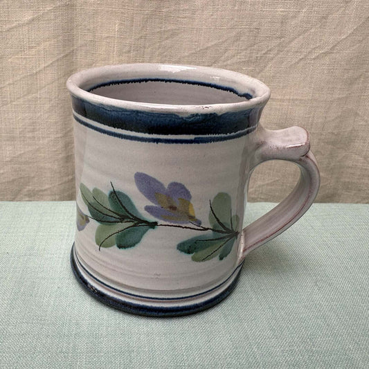 Regular Handmade Ceramic Mug - Fuchsia in Blue Purple