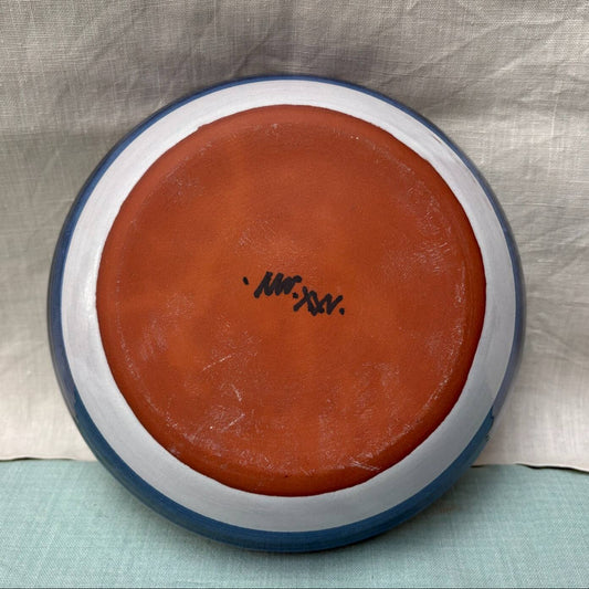 Handmade Ceramic Pasta Bowl - Italian in Blue