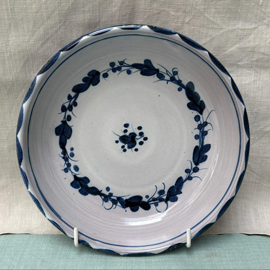 Handmade Ceramic Pasta Bowl - Italian in Blue