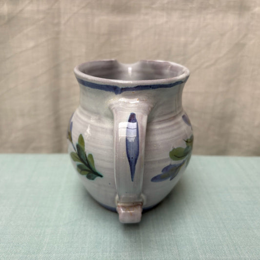 Handmade Ceramic Small Rounded Jug - Fuchsia in Purple