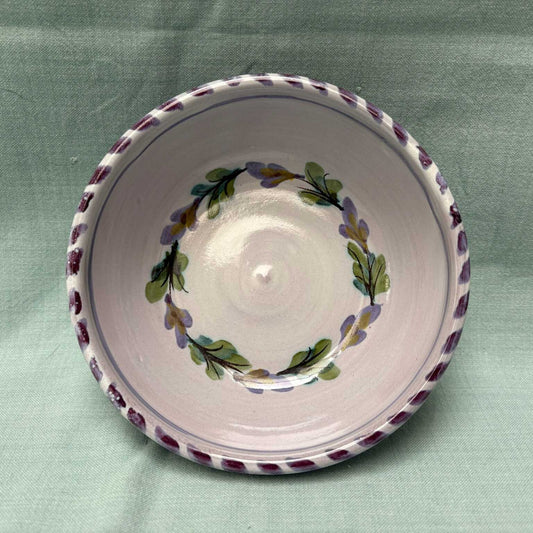 Handmade Ceramic Cereal Bowl - Fuchsia Purple